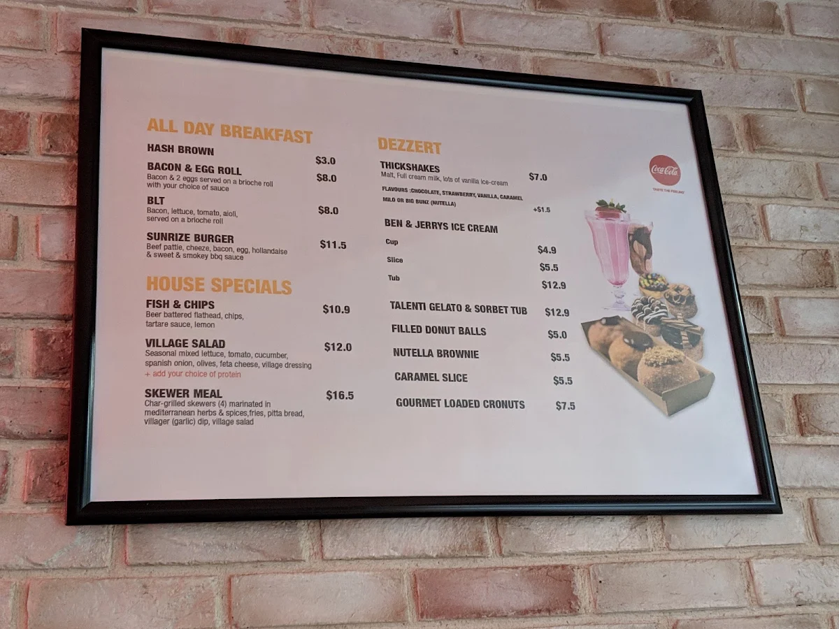 Menu, BIG BUNZ