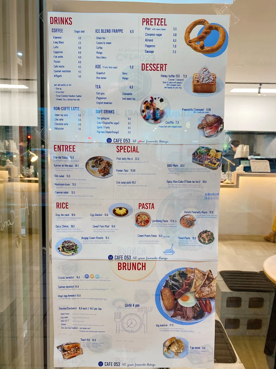 Menu, Cafe 053