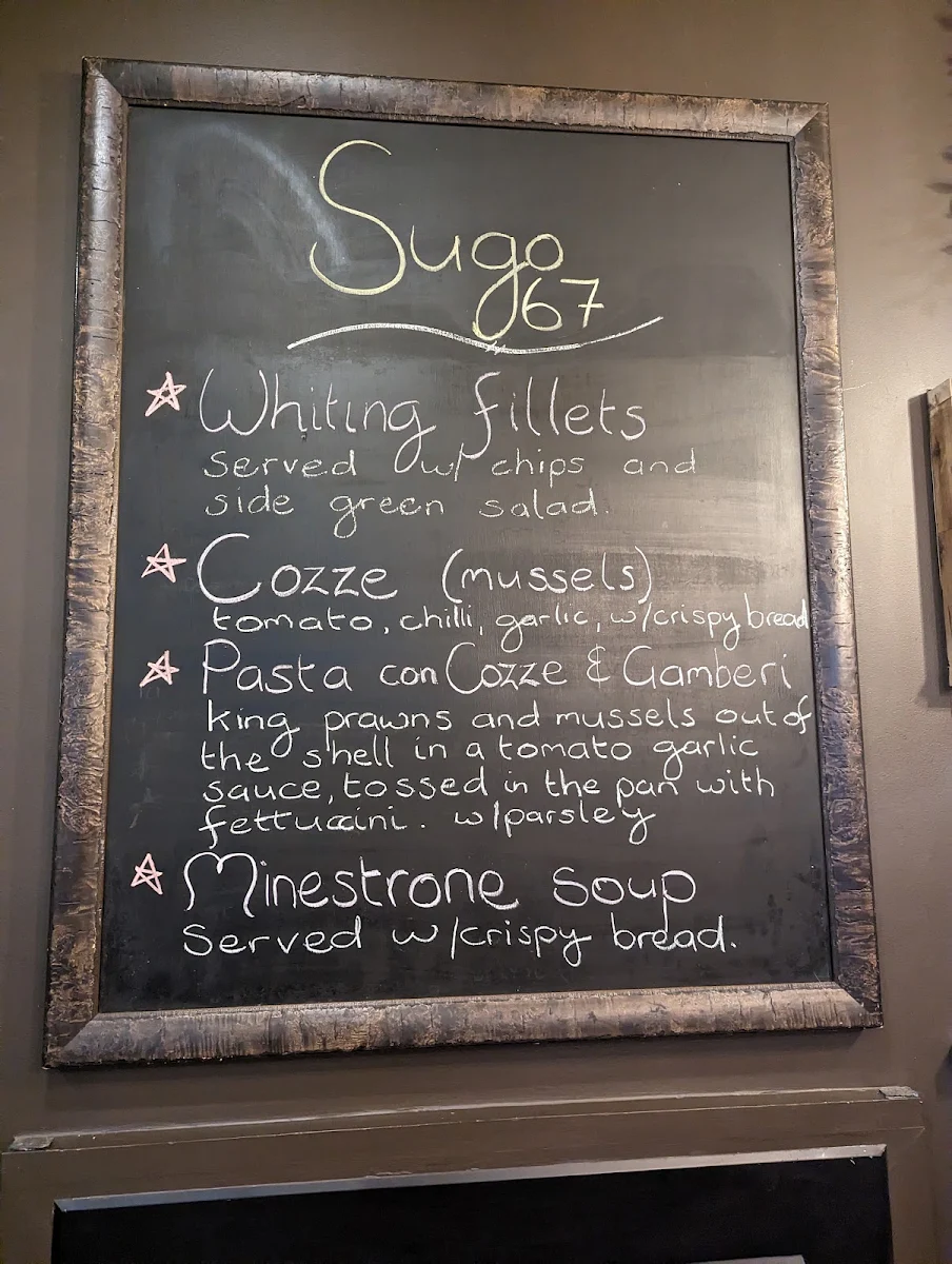 Menu, Sugo 67