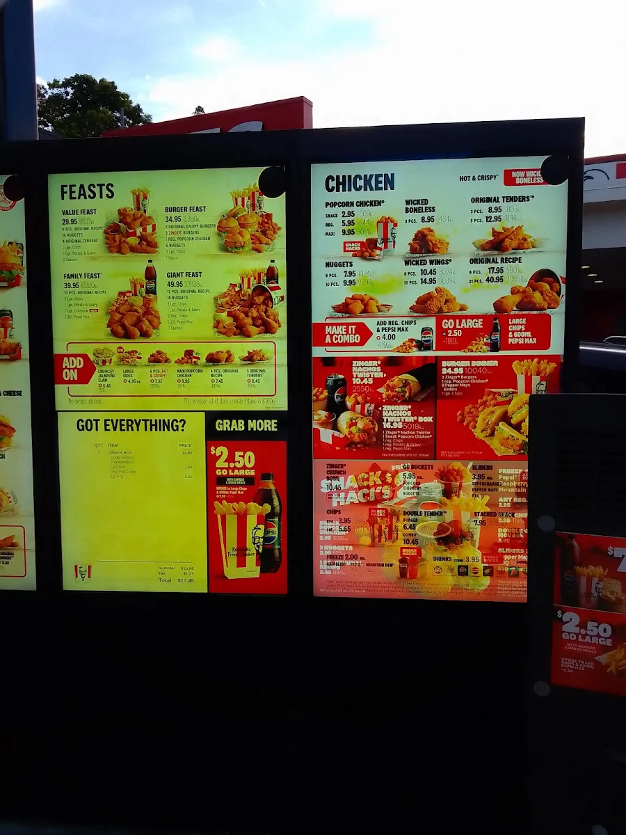Menu, McDonald's Robina Central