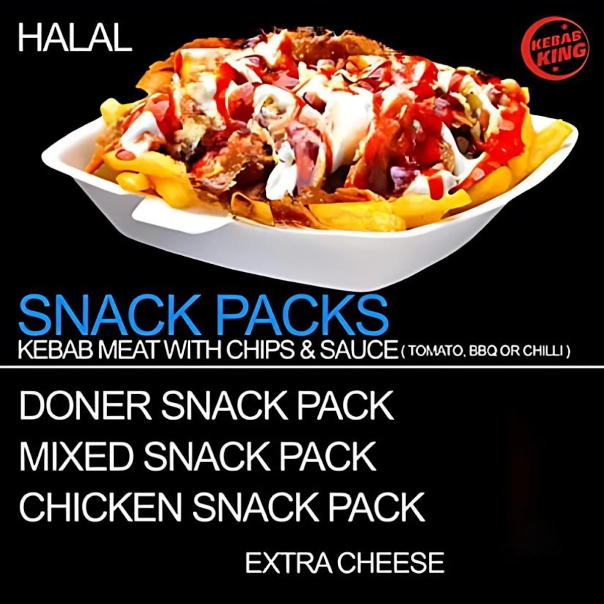 Menu, Kebab King Mount Pritchard