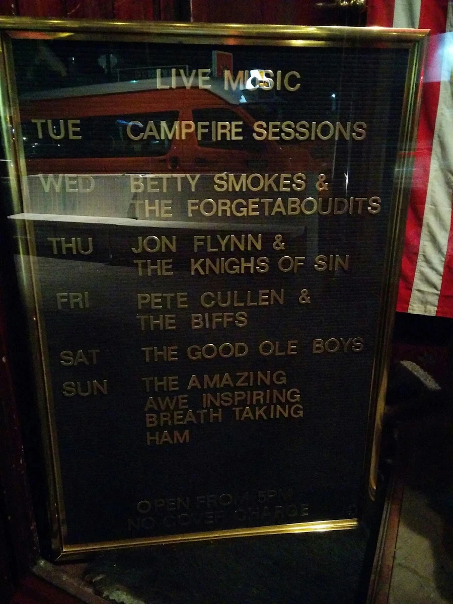 Menu, Lefty's Music Hall
