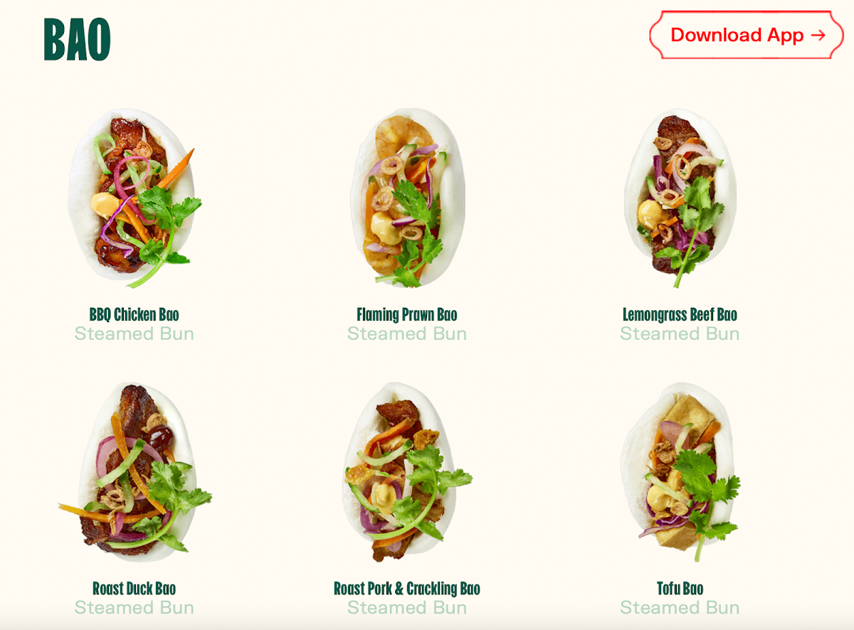 Menu, Roll'd Morayfield