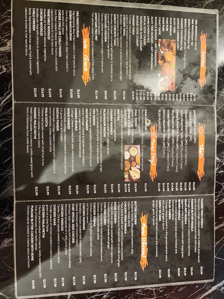 Menu, Desi Sweets & Curry Cafe (Indian Restaurant & Catering)