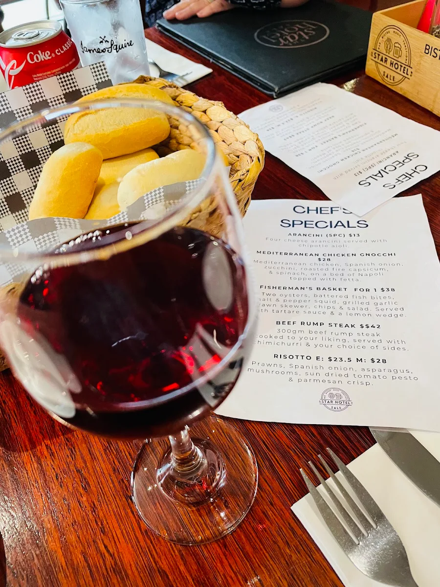 Menu, The Star Hotel Sale
