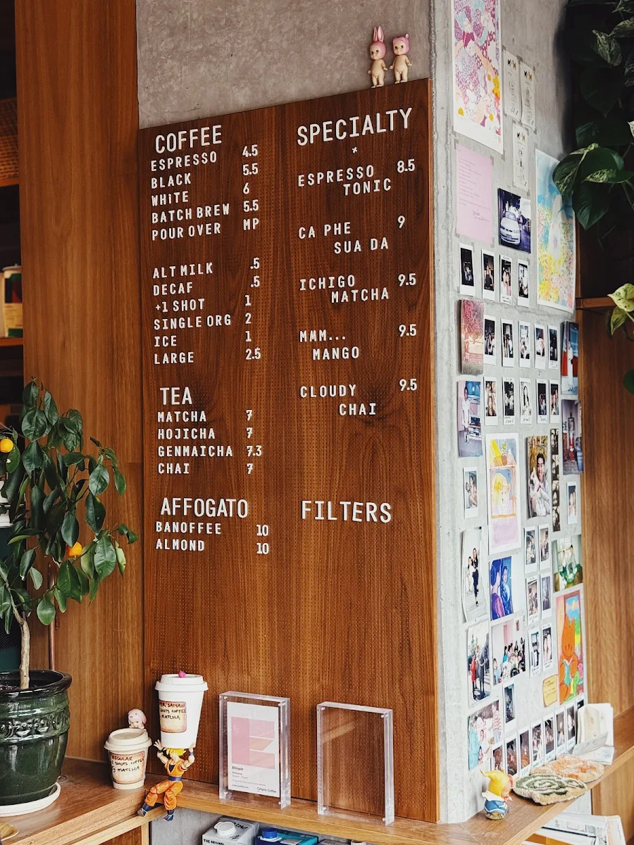 Menu, Osoi