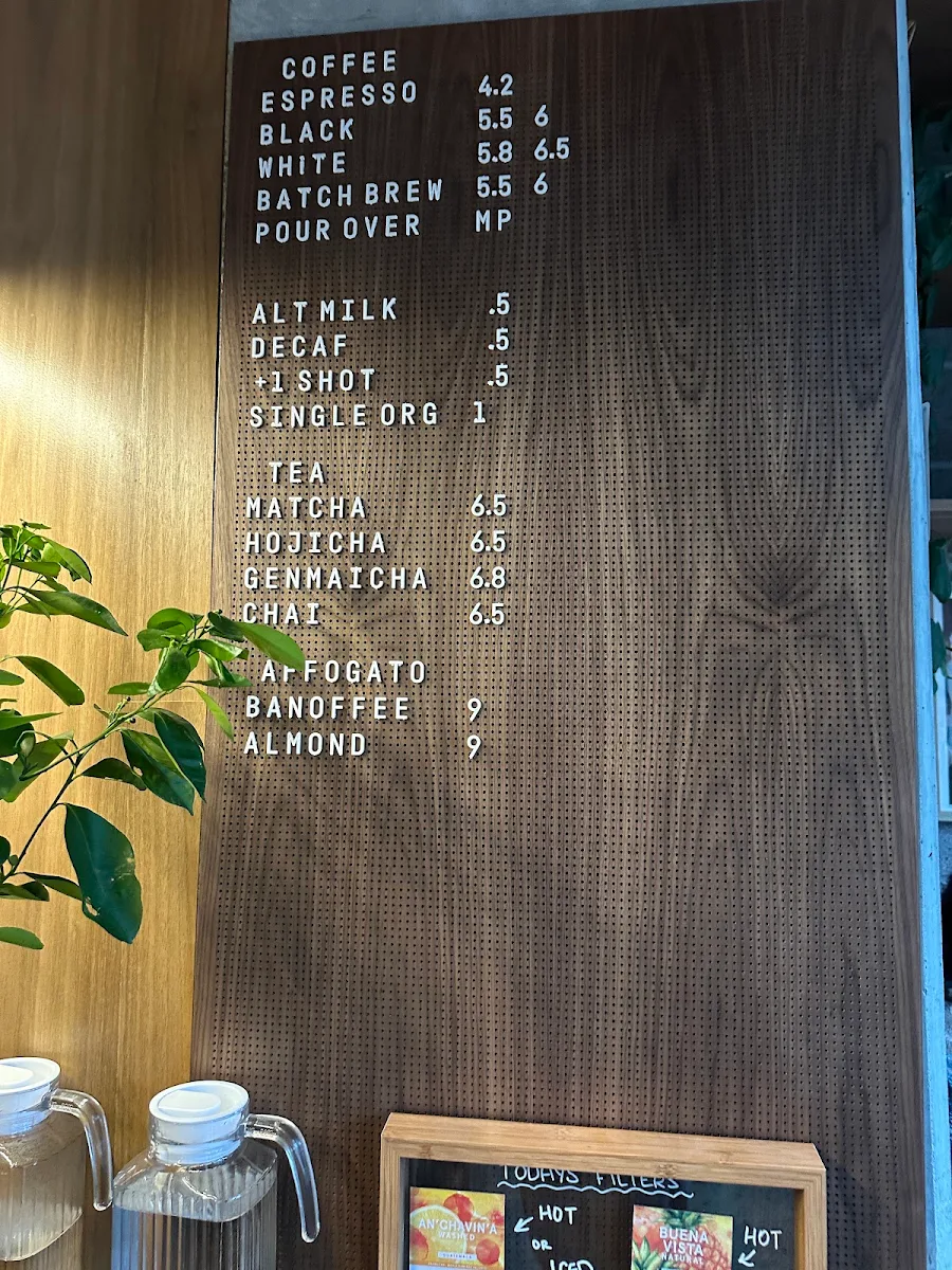 Menu, Osoi