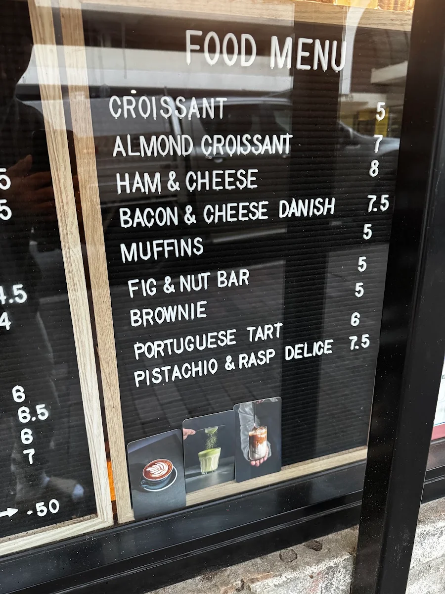 Menu, The Parlour Cafe