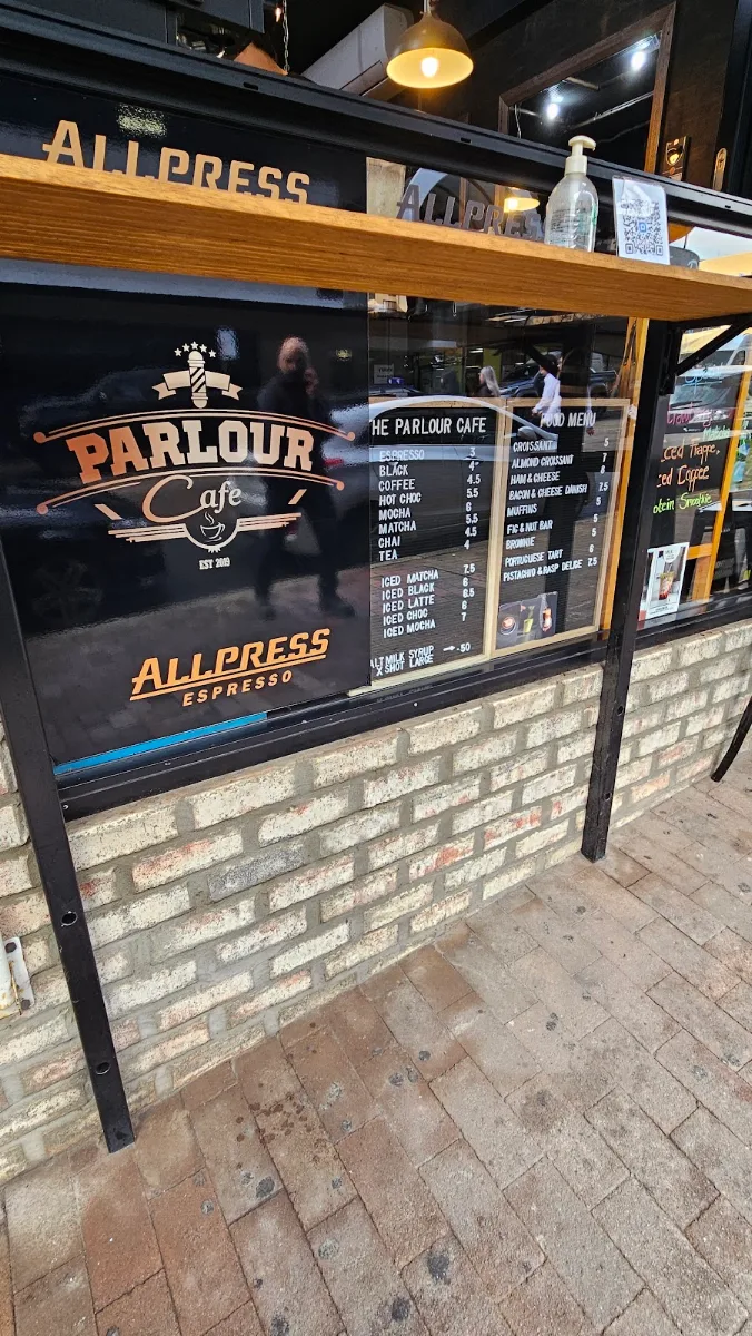 Menu, The Parlour Cafe