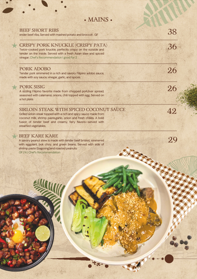 Menu, Good Kravings