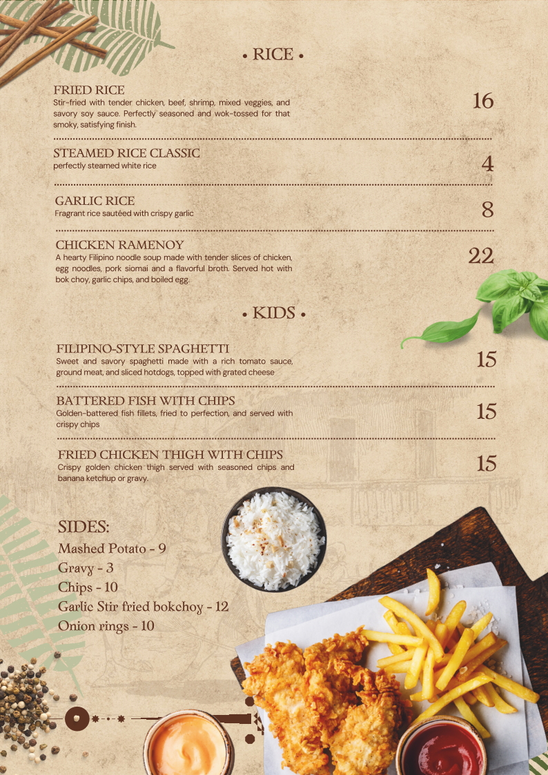 Menu, Good Kravings