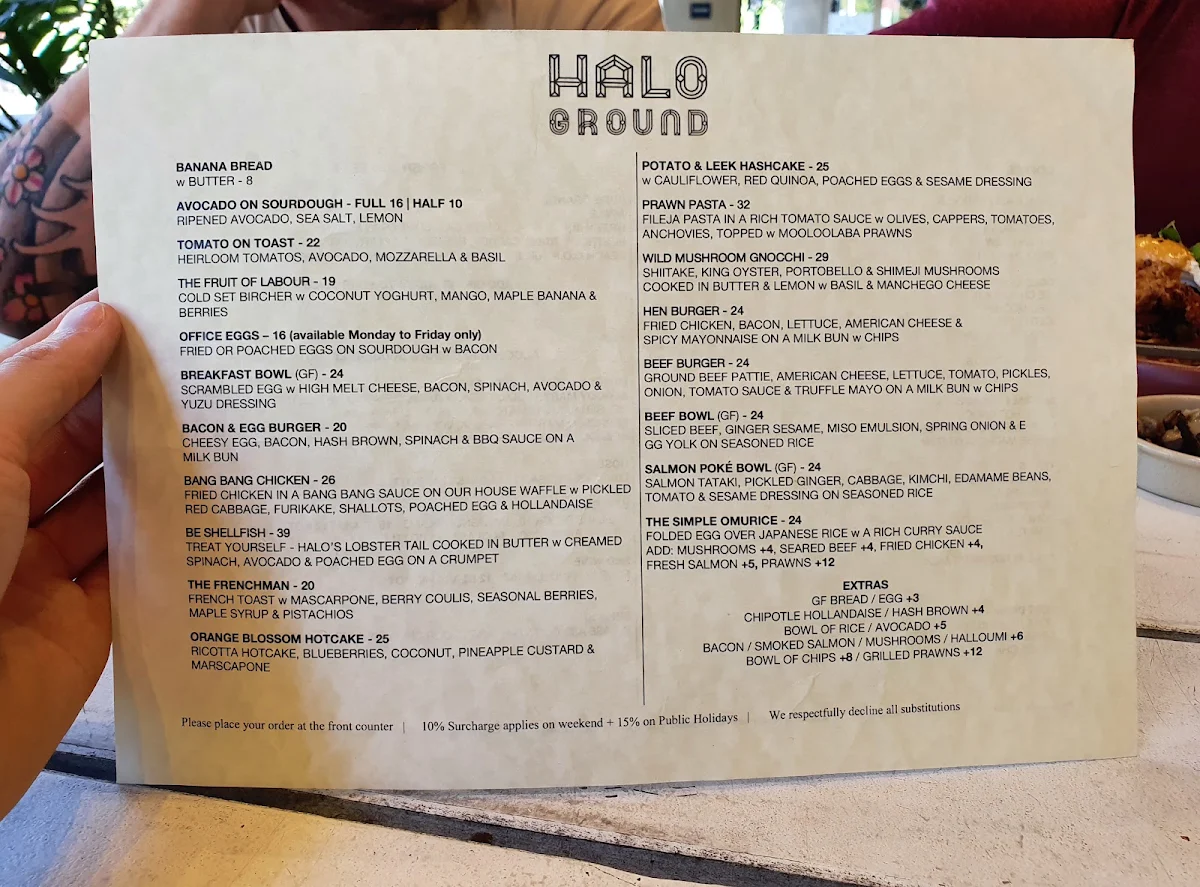 Menu, Honey Dew Valley K-food