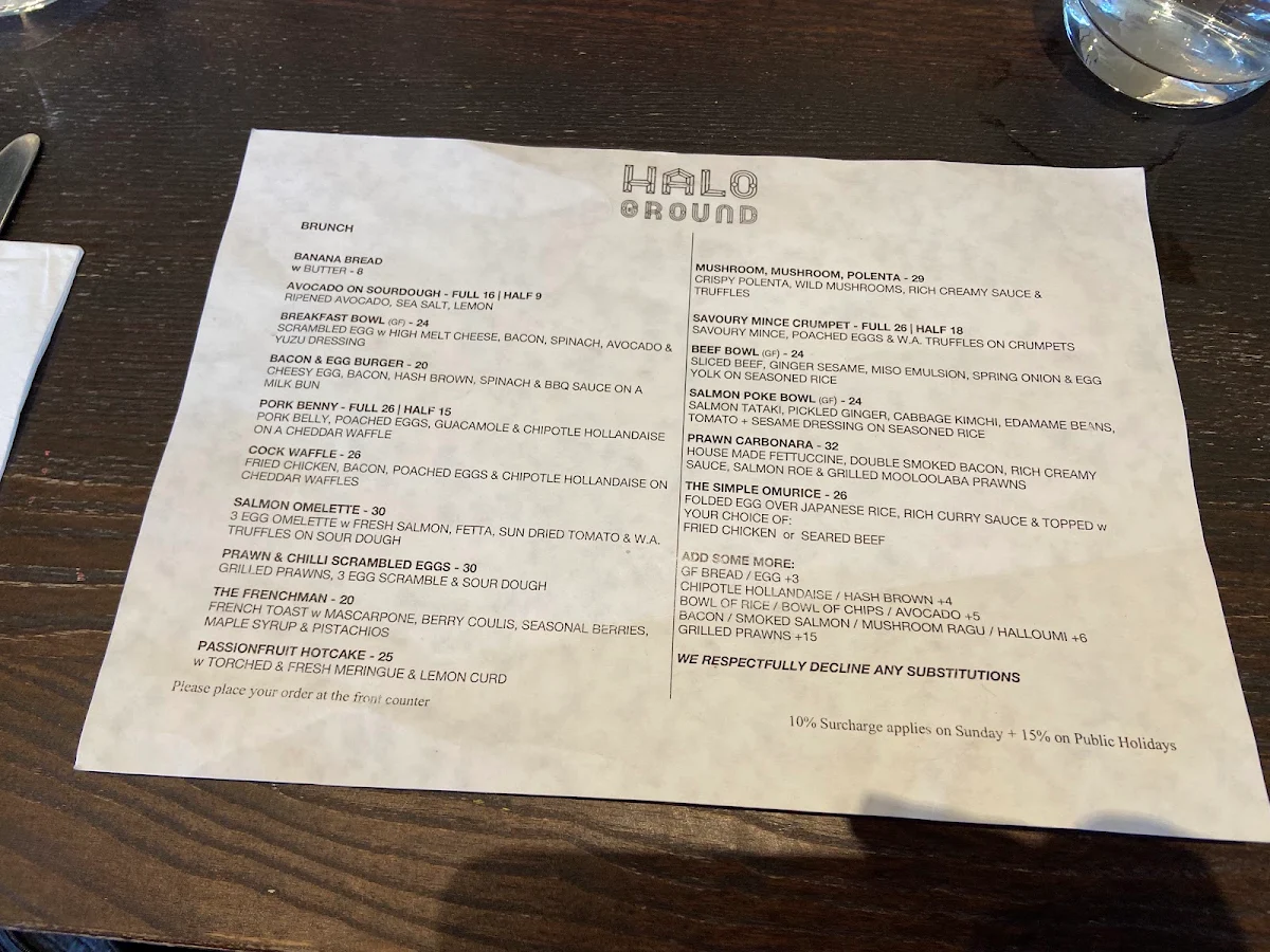 Menu, Honey Dew Valley K-food