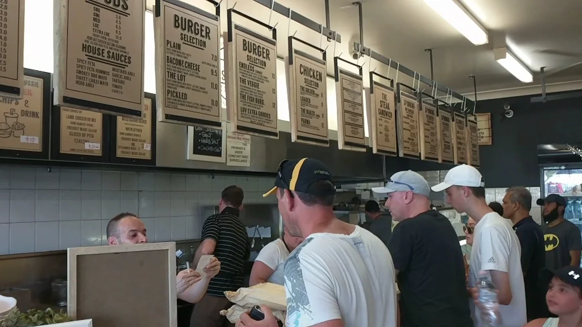 Menu, Bridge Fish & Chips
