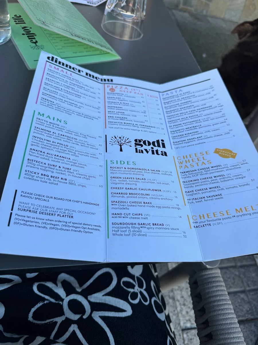 Menu, Godi La Vita