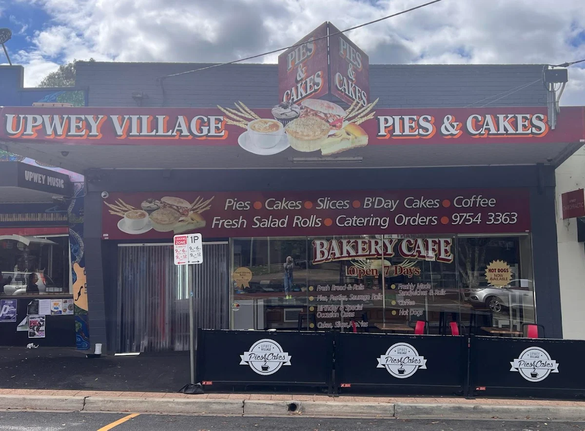 Menu, Upwey Village Pies & Cakes