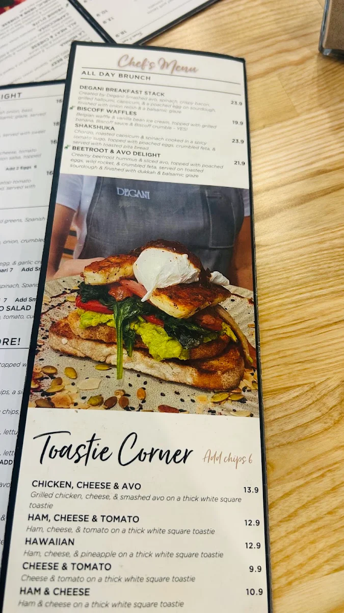 Menu, Degani Bacchus Marsh