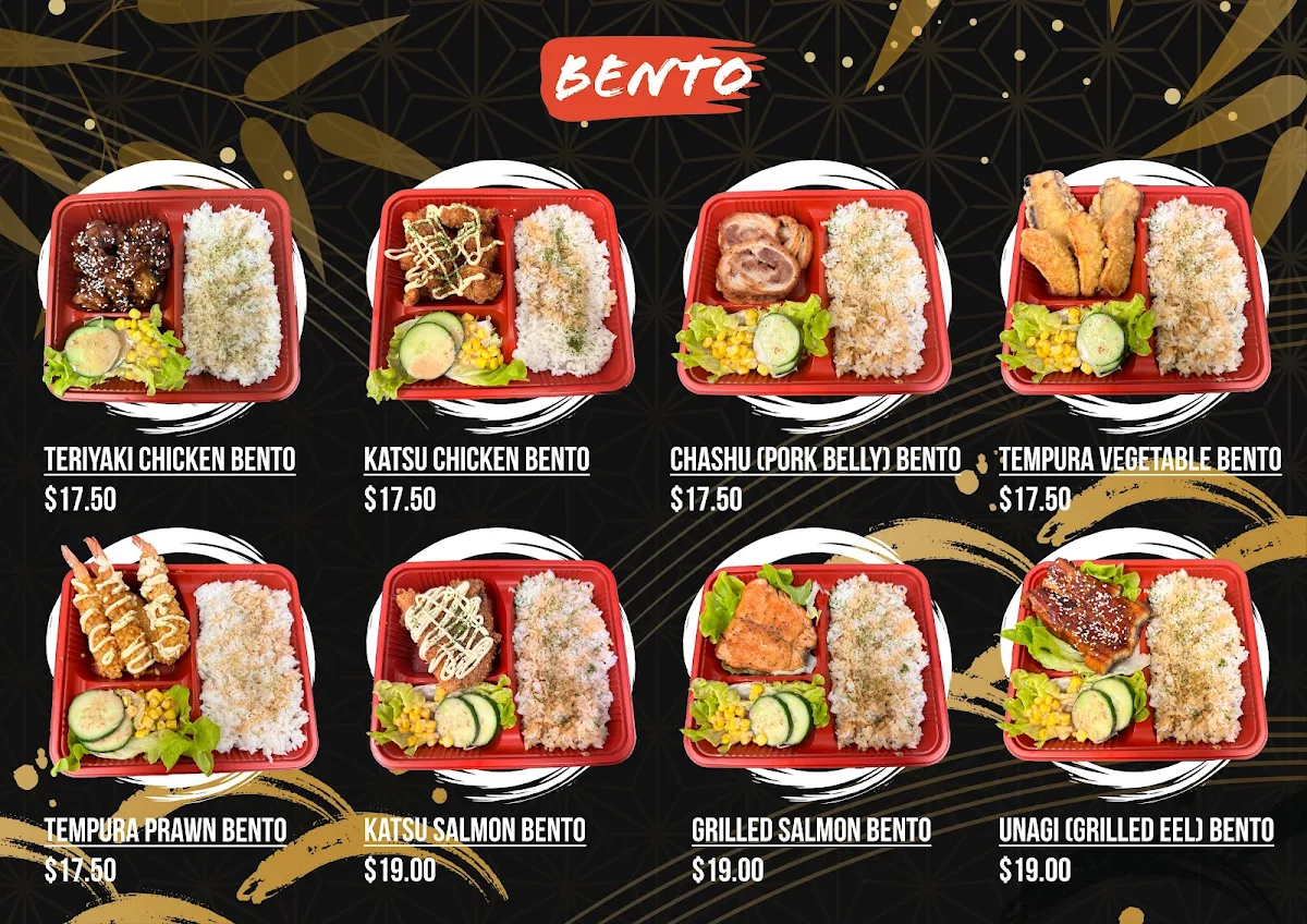 Menu, Sushi Mama