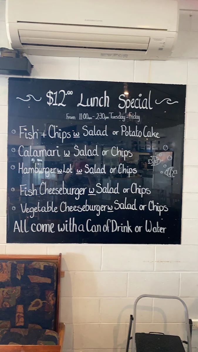 Menu, Cafe Nudeli / Nudeli Express Fish & Chips Hamburgers