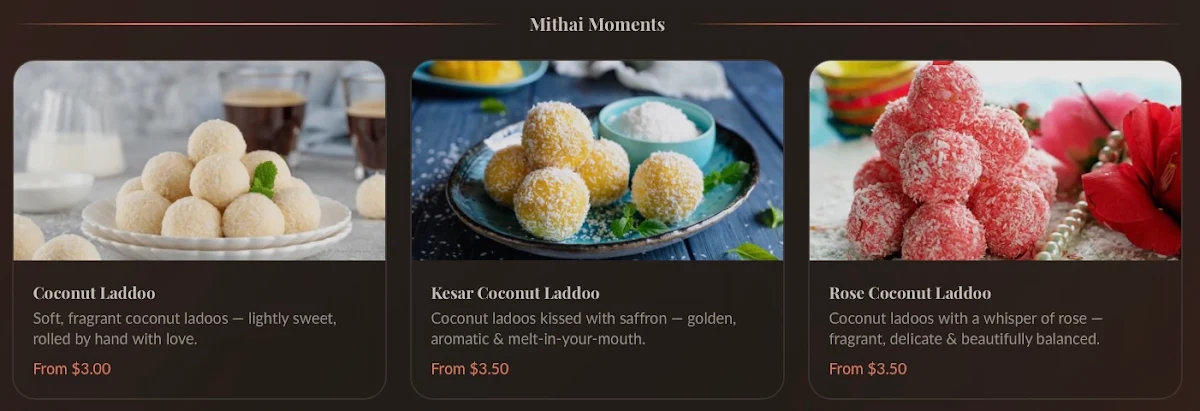 Menu, FlavrHub