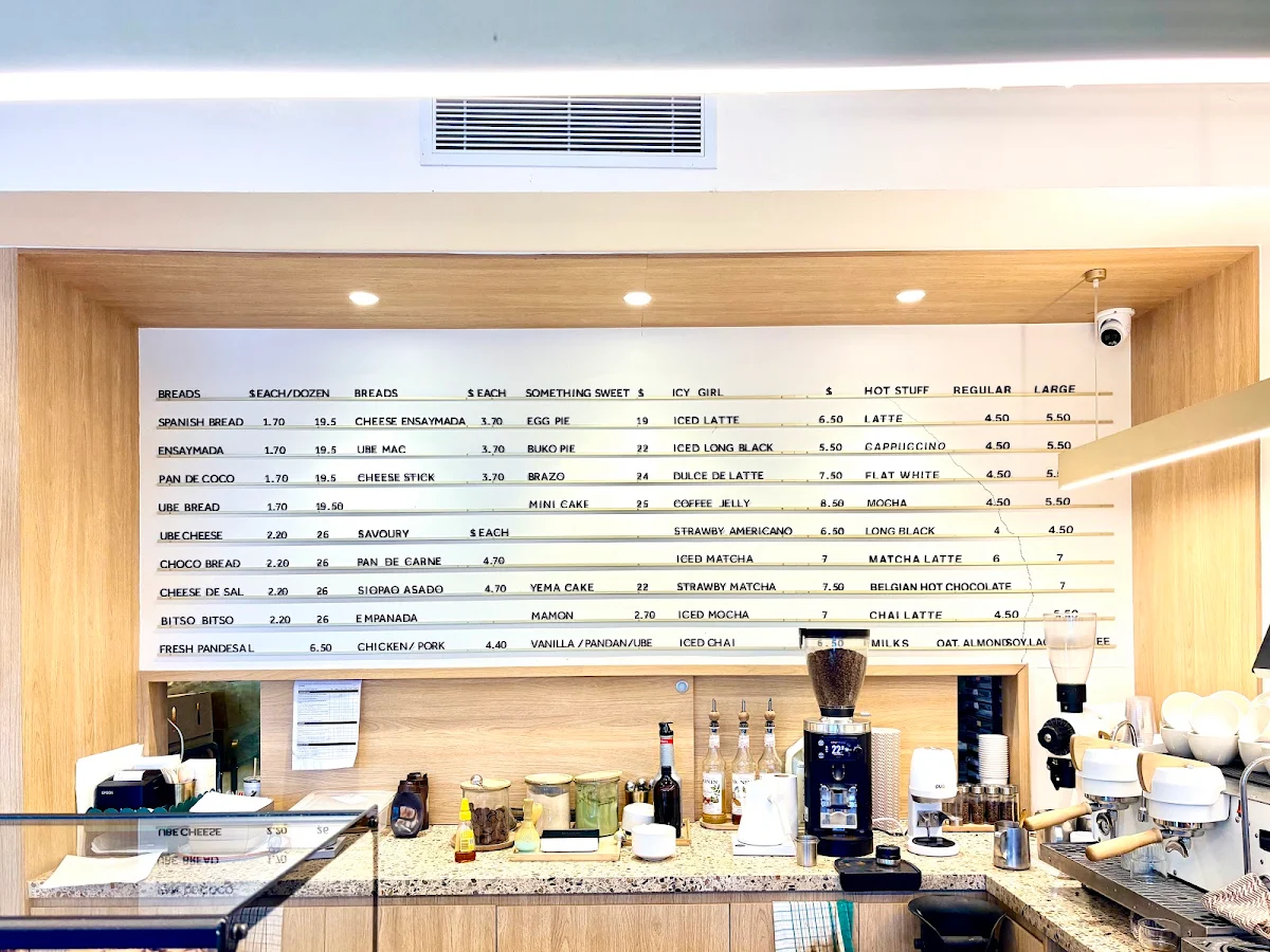 Menu, Starlight Bakery