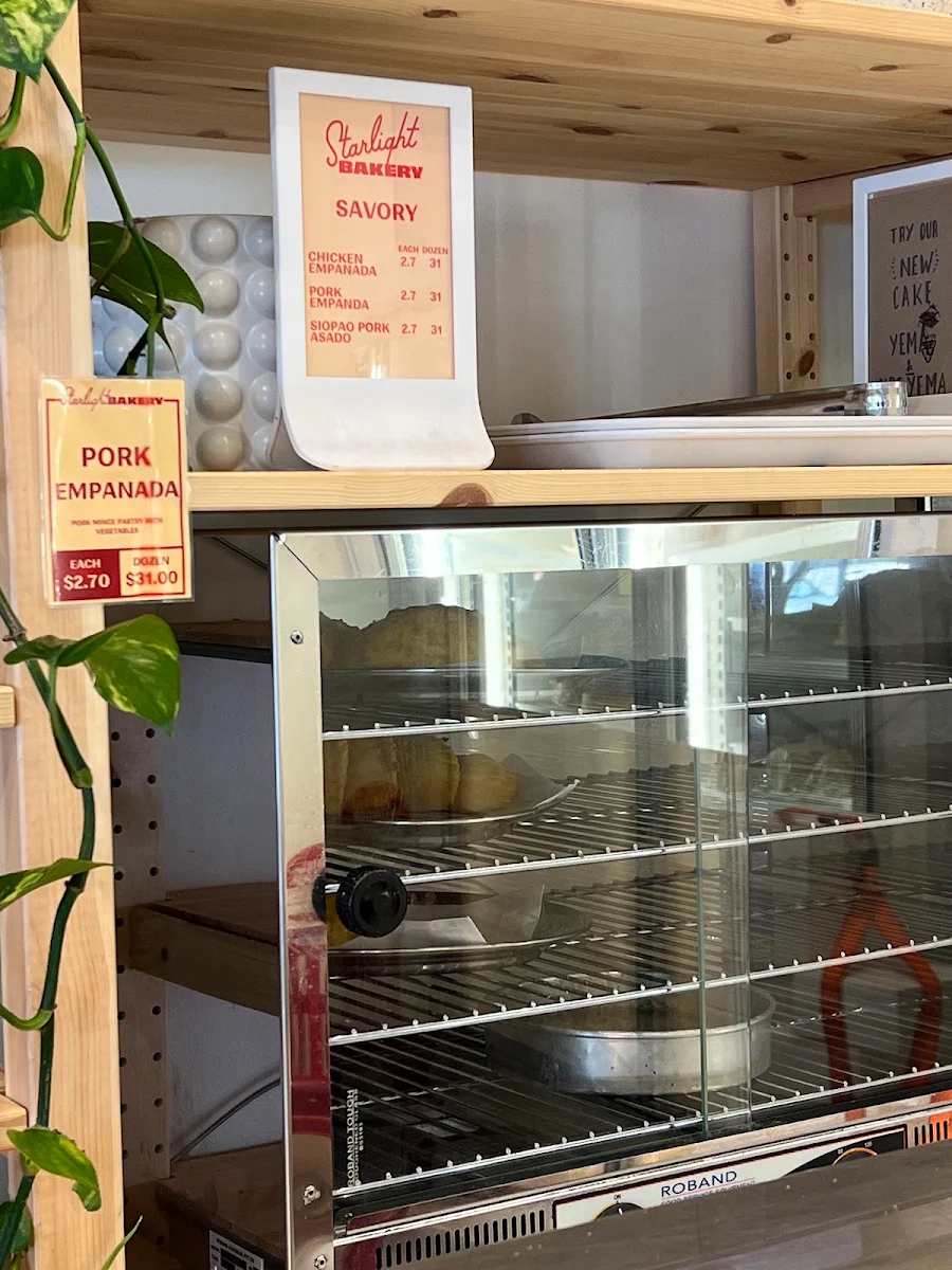 Menu, Starlight Bakery