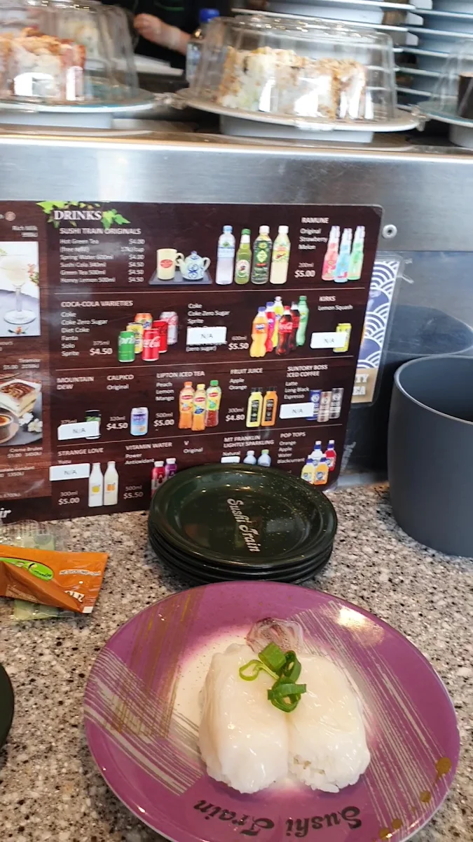 Menu, Sushi Train St Clair Station