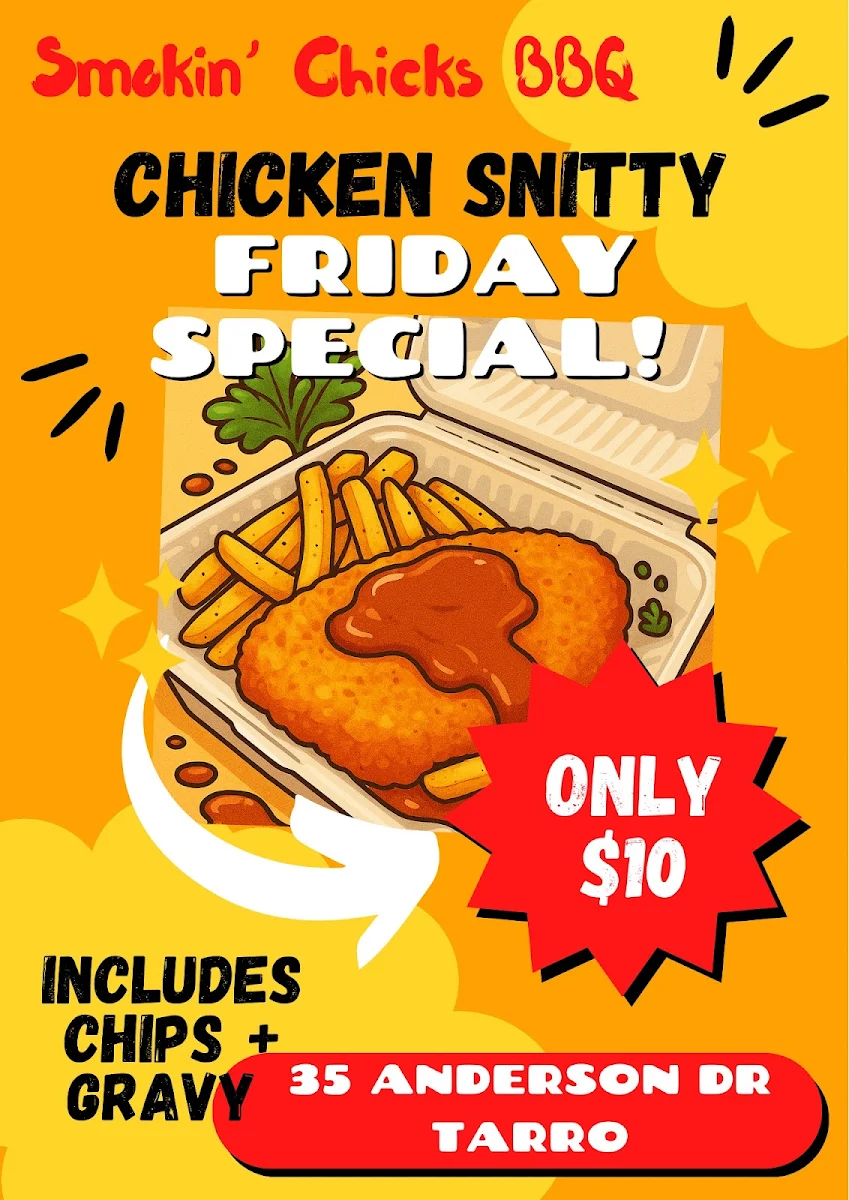 Menu, Smokin’ Chicks BBQ