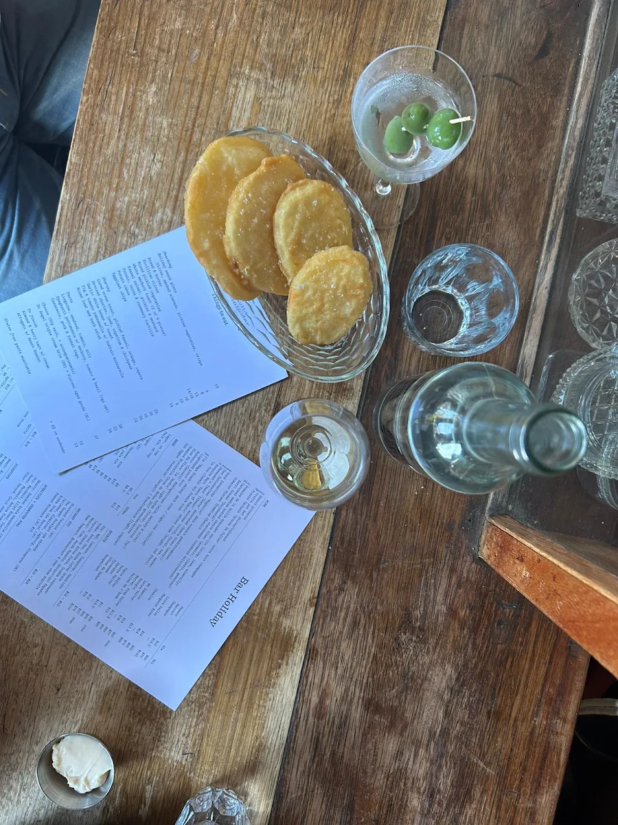 Menu, Bar Holiday