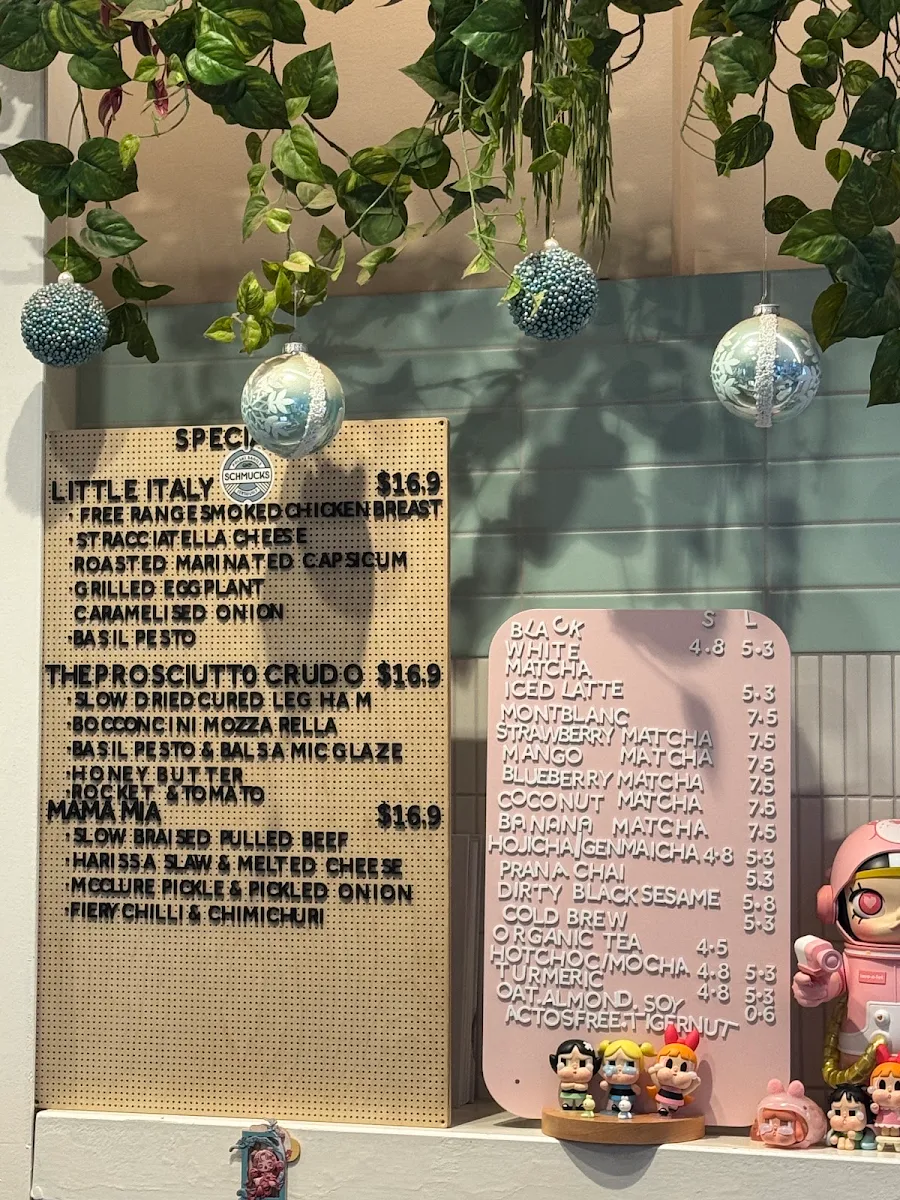 Menu, Schmucks Bagels