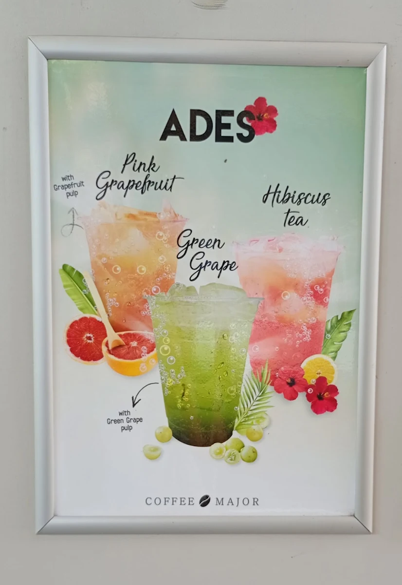 Menu, Coffee Major
