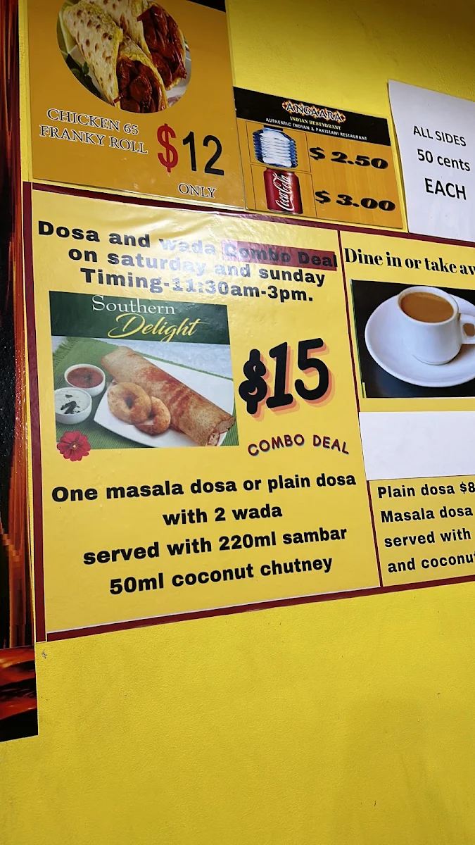 Menu, Dum Biryani at Angaara Indian Restaurant