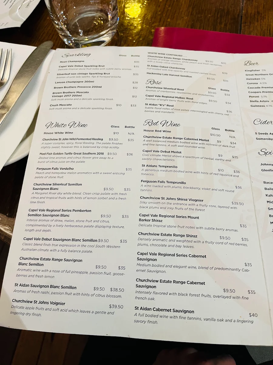 Menu, Jo’s Curry House