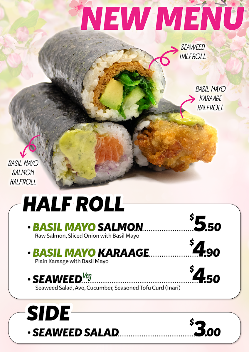 Menu, MistaBoo Sushi AYCE & TA - Bowen Hills