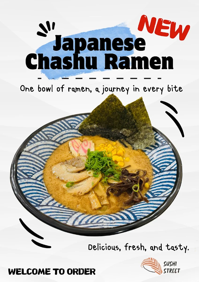 Menu, Sushi Street