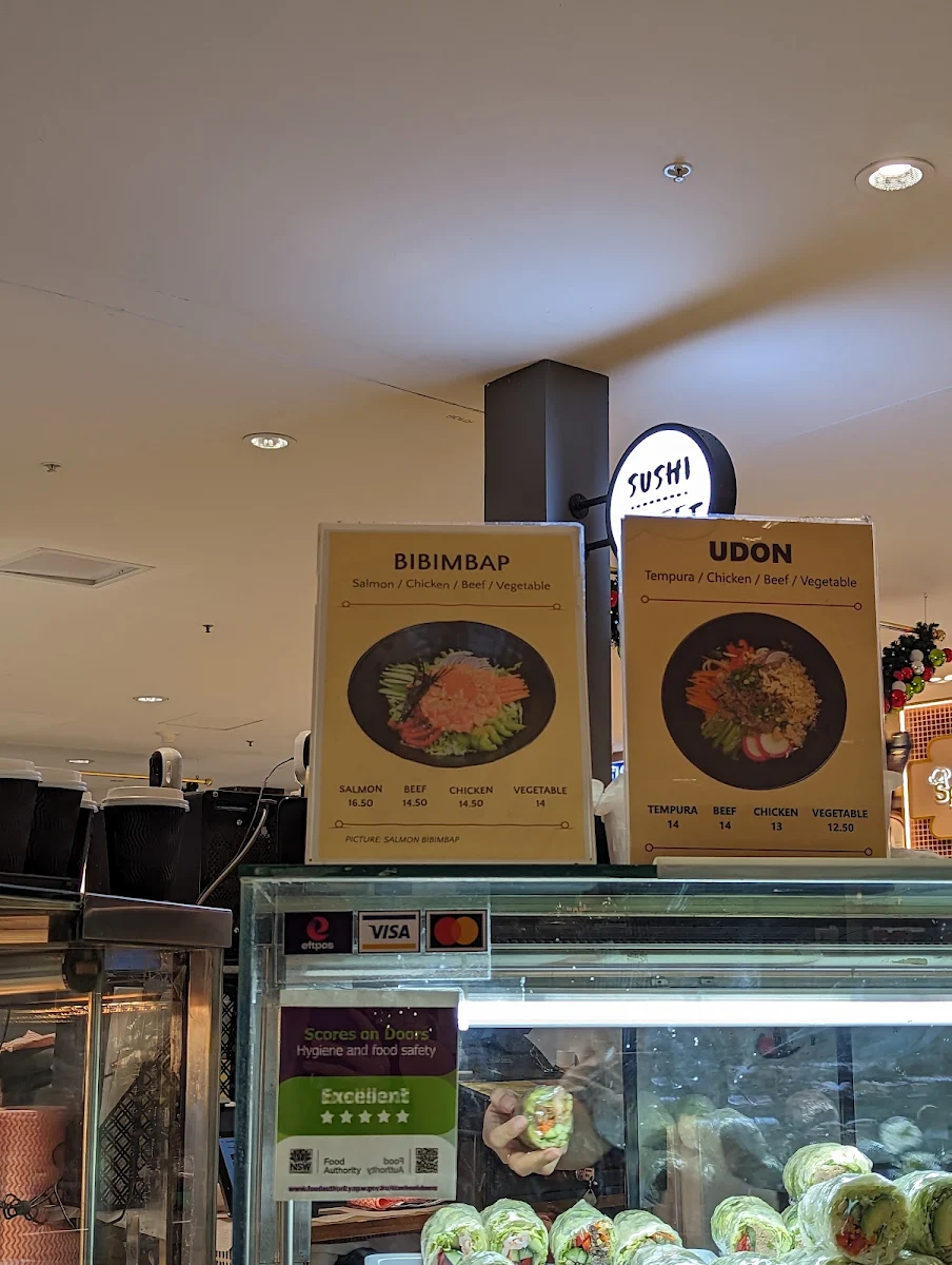Menu, Sushi Street
