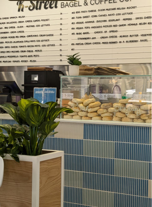 Menu, K-Street Bagel & Coffee Co.