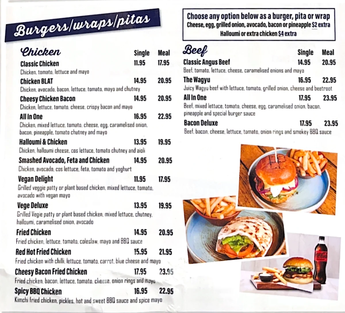 Menu, B2Bs Chicken (Mandarin Center)
