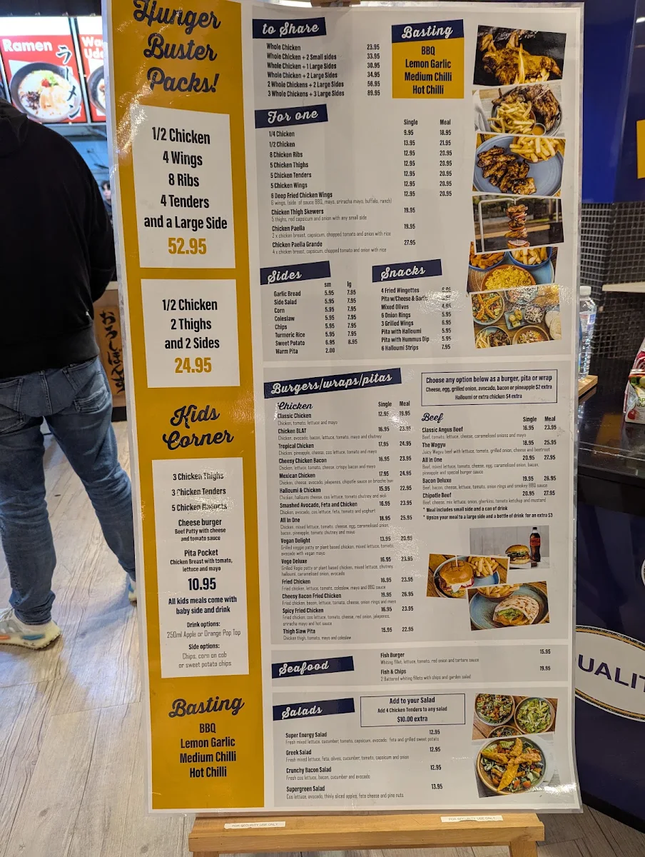 Menu, B2Bs Chicken (Mandarin Center)