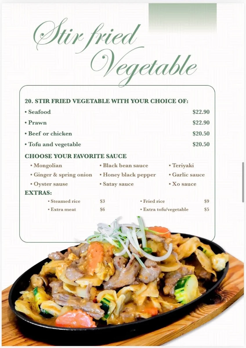 Menu, ThiThi Cafe Restaurant