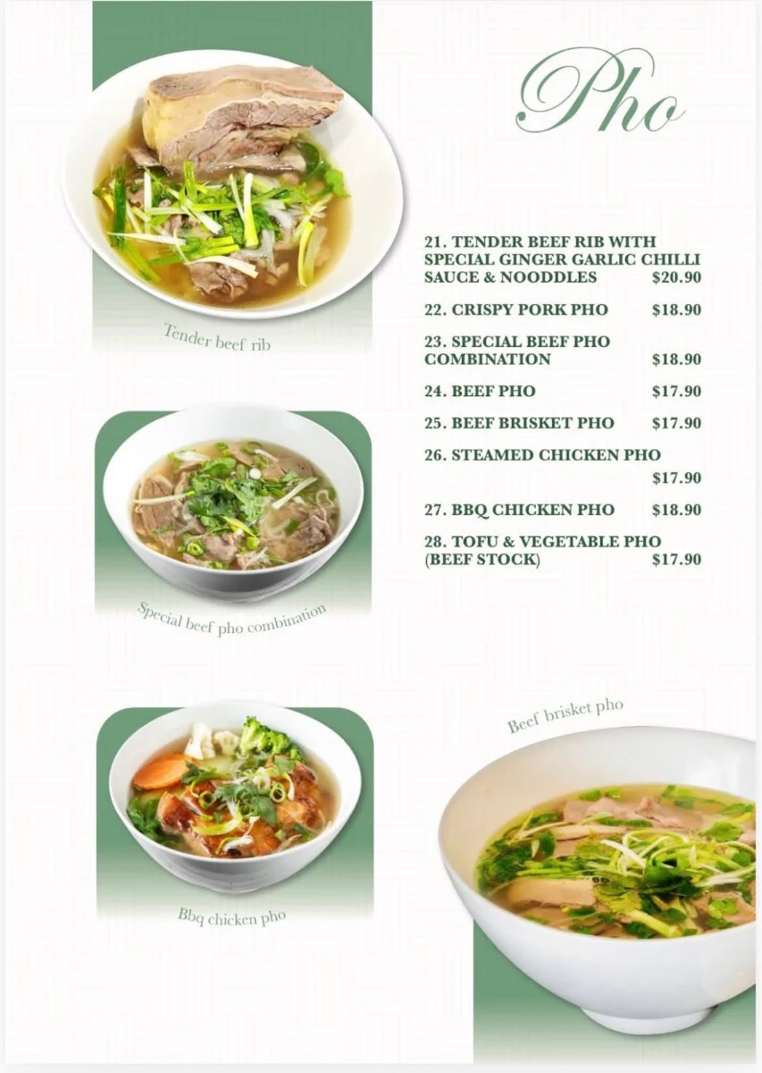 Menu, ThiThi Cafe Restaurant
