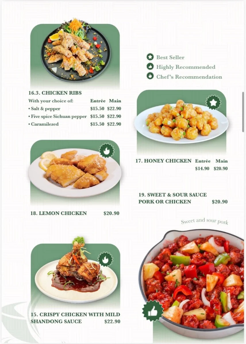 Menu, ThiThi Cafe Restaurant