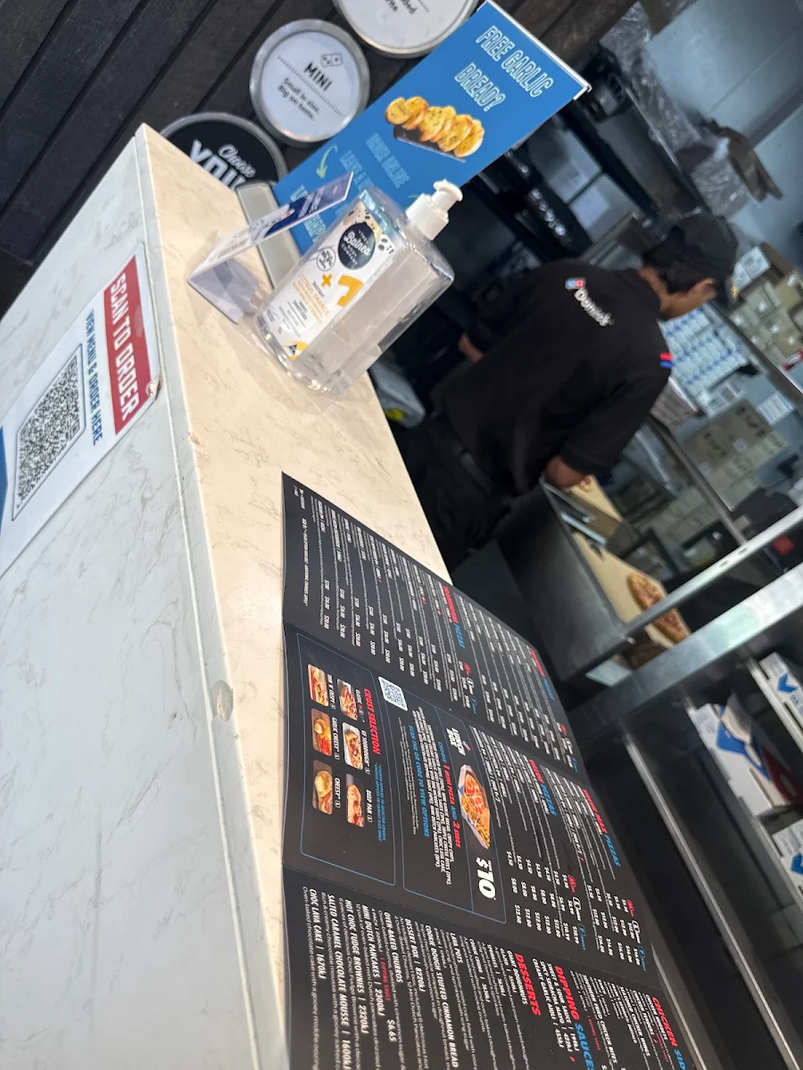 Menu, Domino's Pizza Mascot