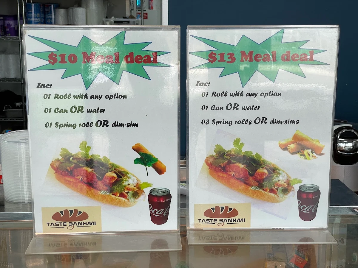 Menu, Taste Banh Mi - Aldinga