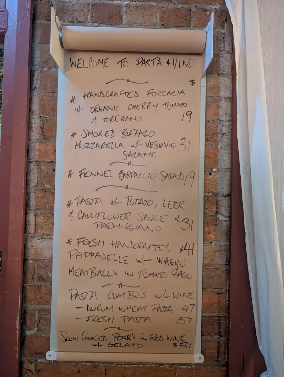 Menu, Osteria Papazzo, Caffe' Cucina & Vino