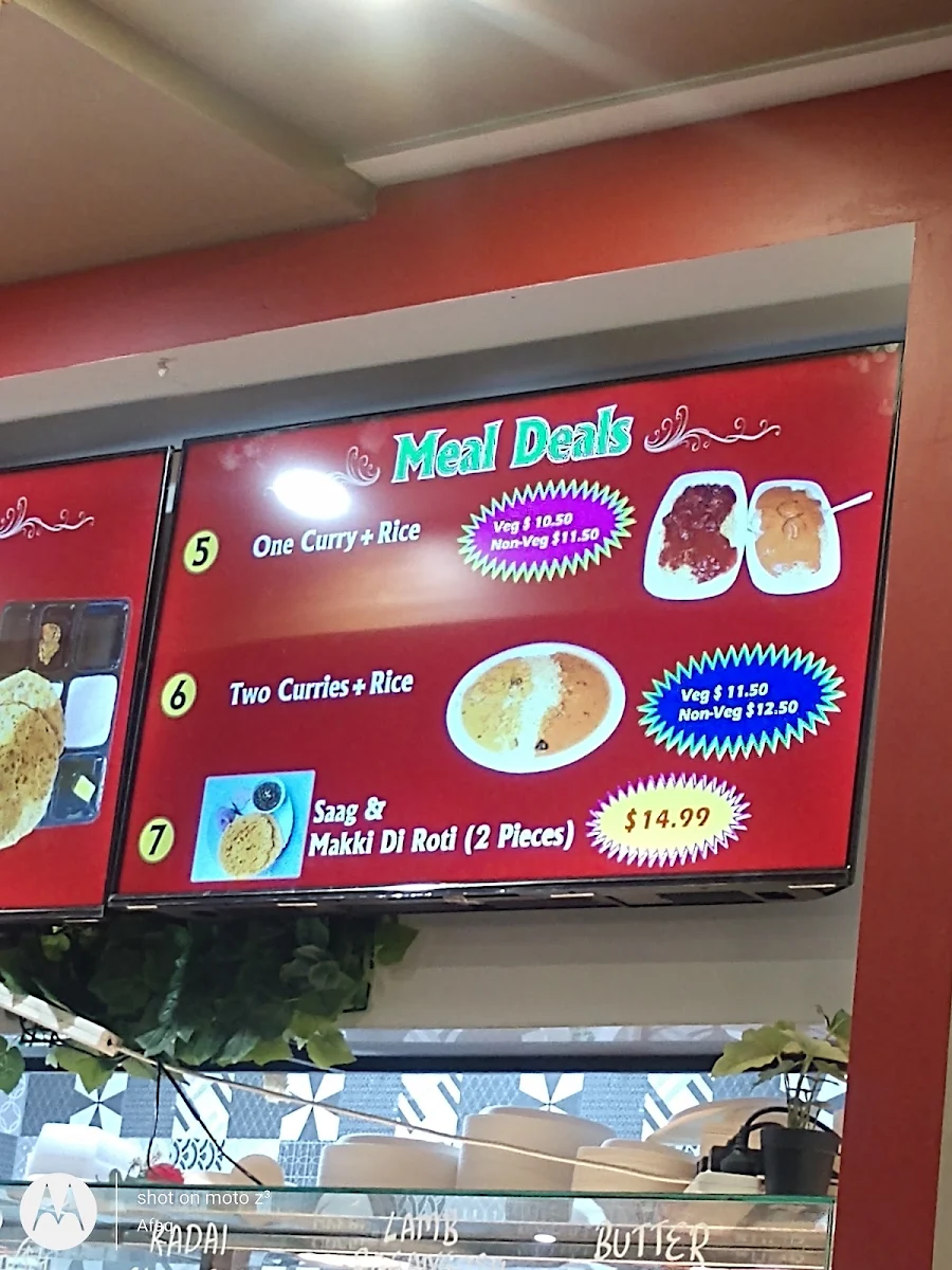 Menu, Punjabi Rasoi