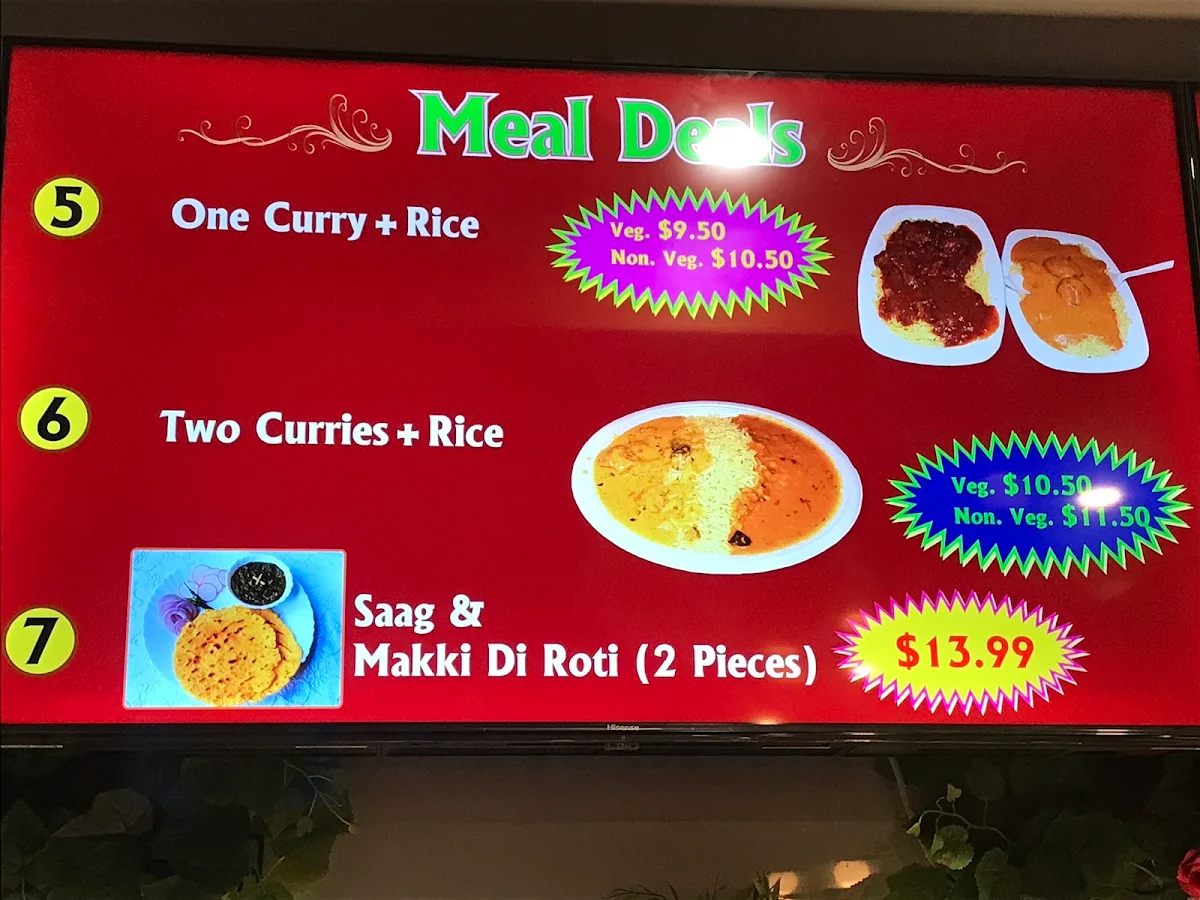 Menu, Punjabi Rasoi