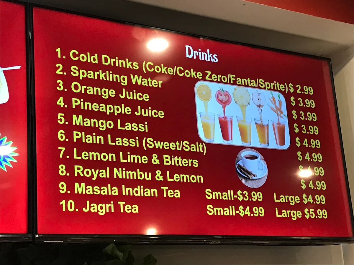 Menu, Punjabi Rasoi