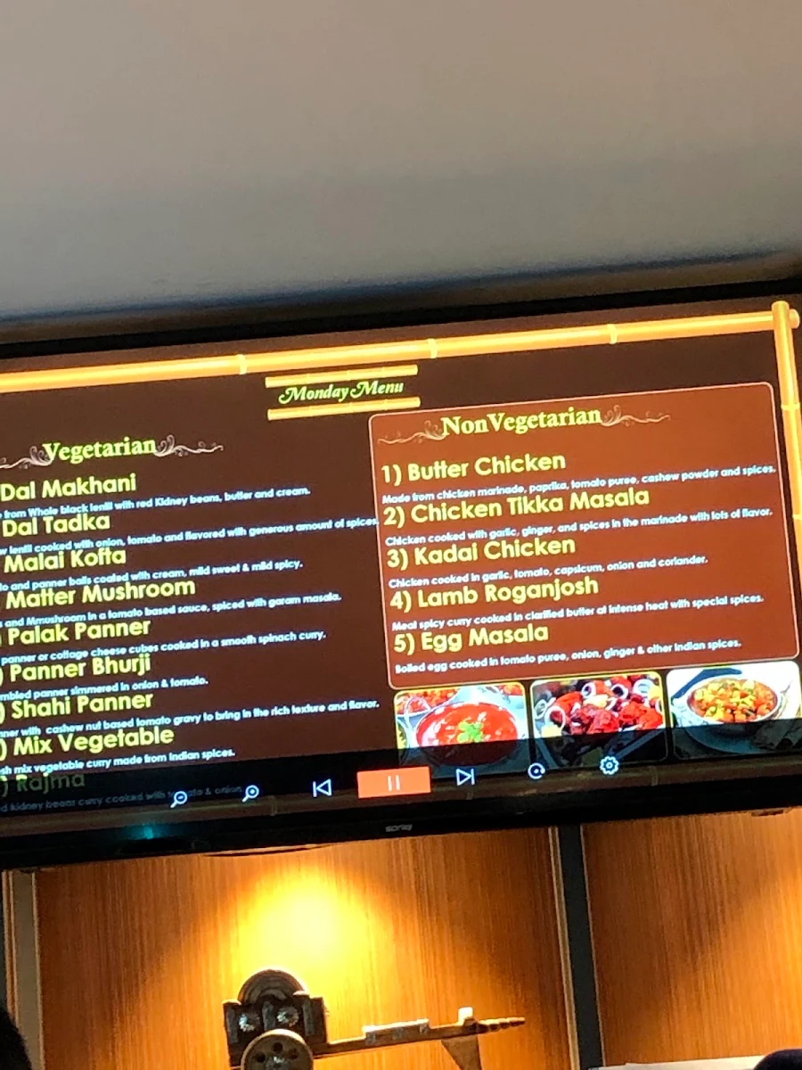 Menu, Punjabi Rasoi