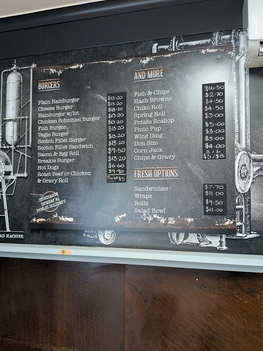 Menu, Gunna Doo Bakery
